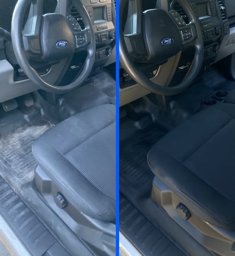Before and after car detailing result 1